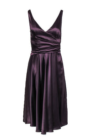 Current Boutique-Just Cavalli - Plum Sleeveless Midi Cocktail Dress Sz 6