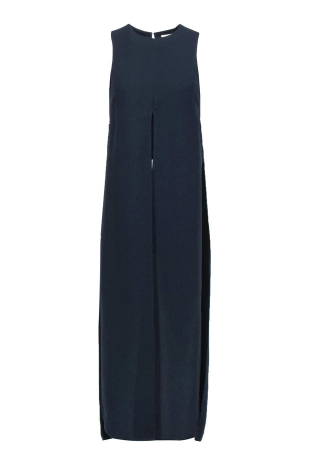 Current Boutique-Kall Meyer - Navy Wool Tank w/ Long Draping Sz 6