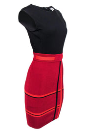 Current Boutique-Karen Millen - Black & Red Dress w/ Bandage Skirt Sz 2