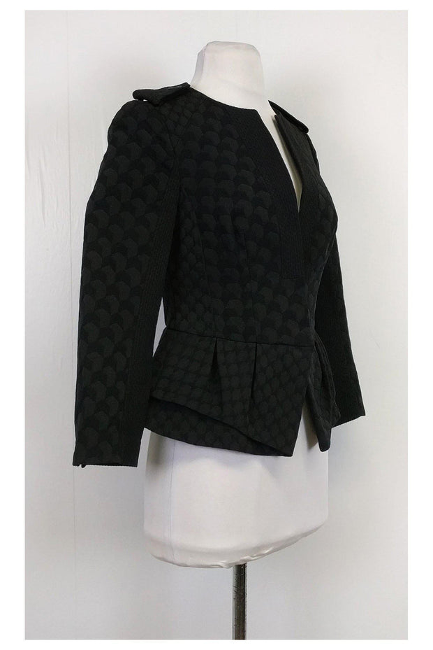 Current Boutique-Karen Millen - Black Textured Jacket Sz 4