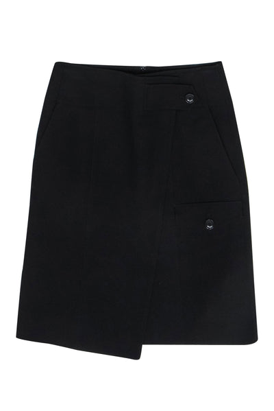 Current Boutique-Karen Millen - Black Utility-Style Midi Skirt Sz 4