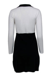 Current Boutique-Karen Millen - Black & White Collared Fitted Dress w/ Studs Sz S