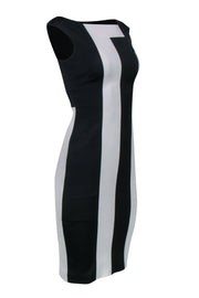 Current Boutique-Karen Millen - Black & White Paneled Sheath Dress Sz 4