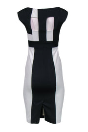 Current Boutique-Karen Millen - Black & White Paneled Sheath Dress Sz 4