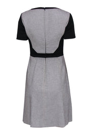 Current Boutique-Karen Millen - Black & White Textured Pleated A-Line Dress Sz 6