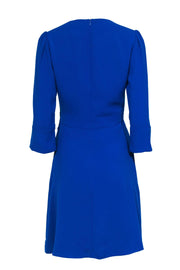 Current Boutique-Karen Millen - Cobalt Blue Twisted Waist Dress Sz 6