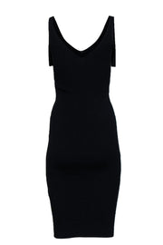 Current Boutique-Karen Millen - Navy Ribbed Knit Midi Dress w/ D-Ring Straps Sz XS