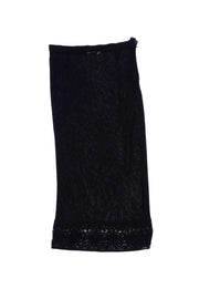 Current Boutique-Karl Lagerfeld - Black Skirt Slip w/Lace Hem Sz 8