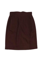 Current Boutique-Karl Lagerfeld - Brown Wool Skirt Sz 2