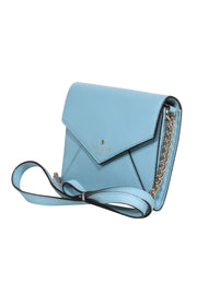 Current Boutique-Kate Spade - Baby Blue Textured Mini Envelope Crossbody