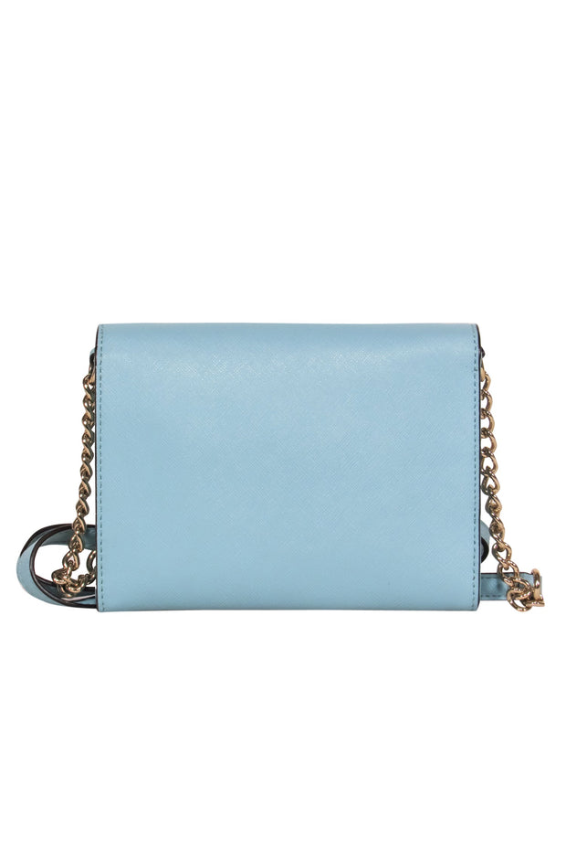 Current Boutique-Kate Spade - Baby Blue Textured Mini Envelope Crossbody