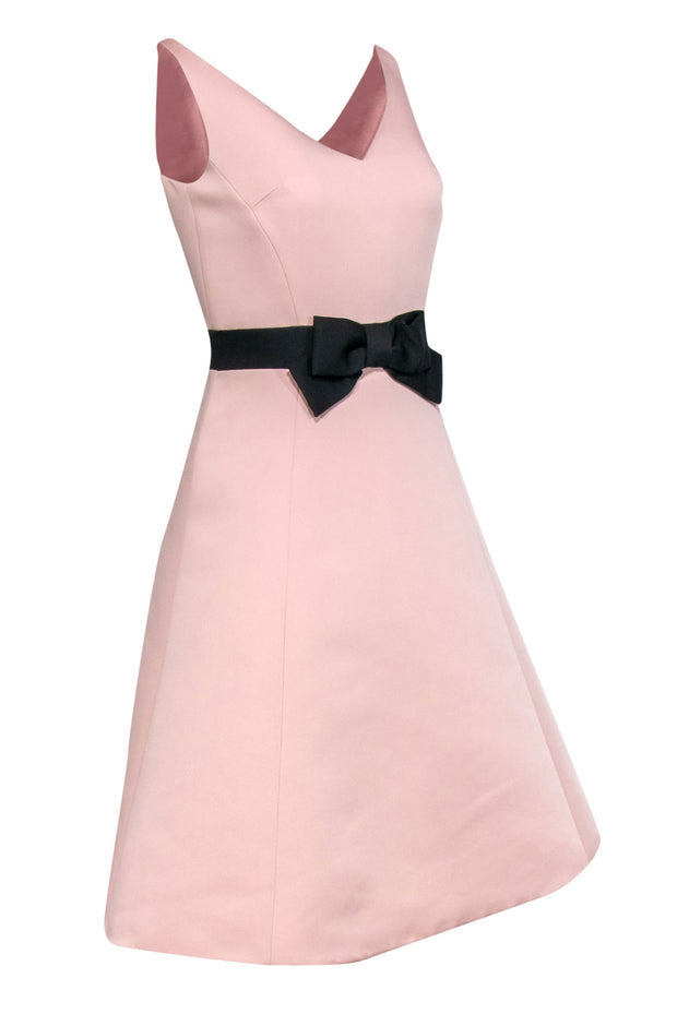 Current Boutique-Kate Spade - Baby Pink A-Line Dress w/ Black Bow Sz 2