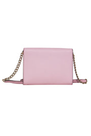 Current Boutique-Kate Spade - Baby Pink Leather Convertible Envelope Clutch