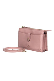 Current Boutique-Kate Spade - Baby Pink Pebbled Leather Crossbody Wallet