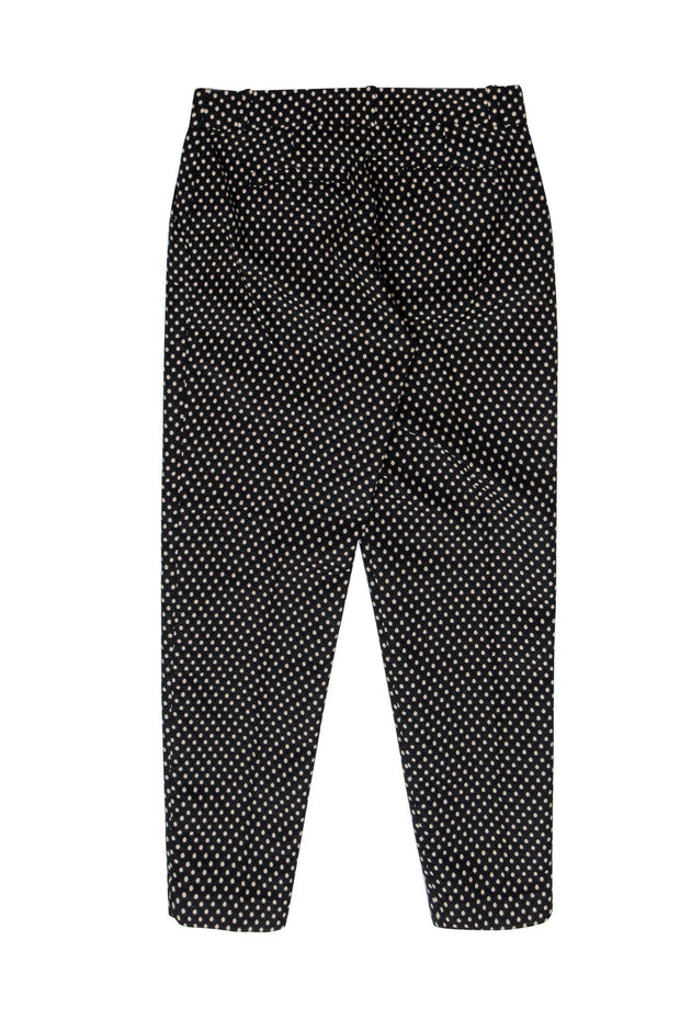 Current Boutique-Kate Spade - Black & Beige Polka Dot Tapered Trousers Sz 0