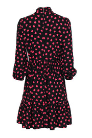 Current Boutique-Kate Spade - Black Heartbeat Tie Neck Shirtdress Sz 8