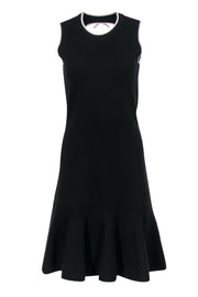 Current Boutique-Kate Spade - Black Knit Flared Dress w/ Keyhole Cutout Sz M