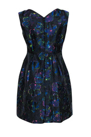 Current Boutique-Kate Spade - Black & Metallic Rainbow Floral Brocade Dress Sz 8