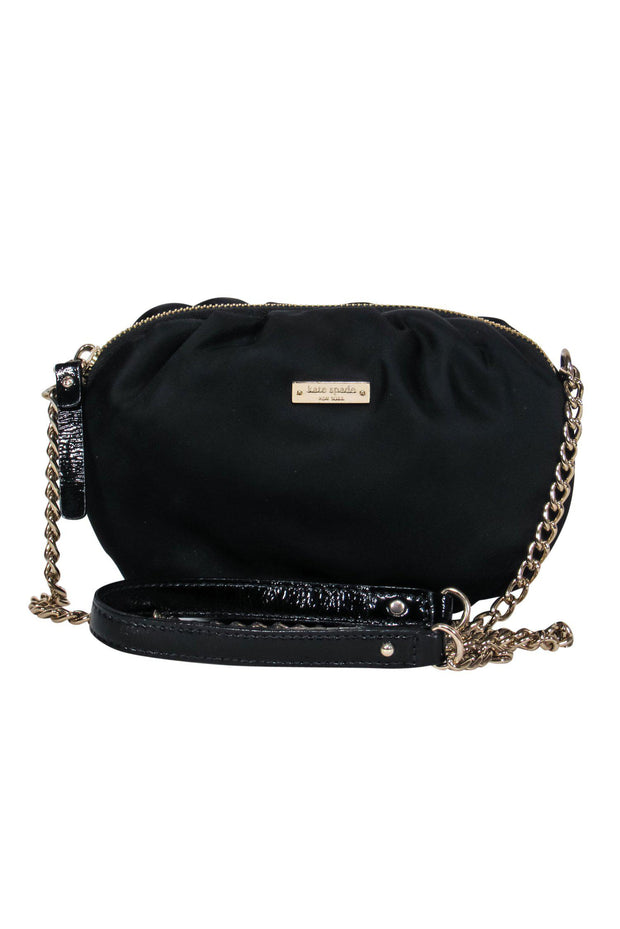 Current Boutique-Kate Spade - Black Nylon Mini Chain Strap Crossbody