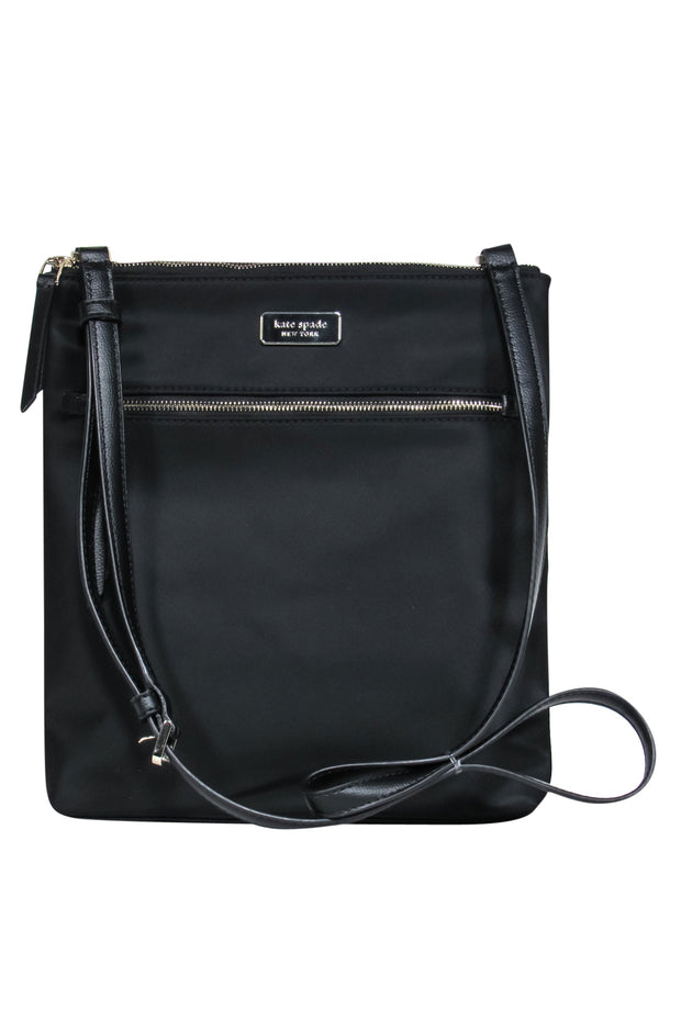 Current Boutique-Kate Spade - Black Nylon Small Square Crossbody Bag