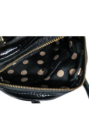 Current Boutique-Kate Spade - Black Patent Leather Domed Convertible Crossbody Bag