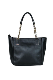 Current Boutique-Kate Spade - Black Pebbled Leather Chain Handle Satchel