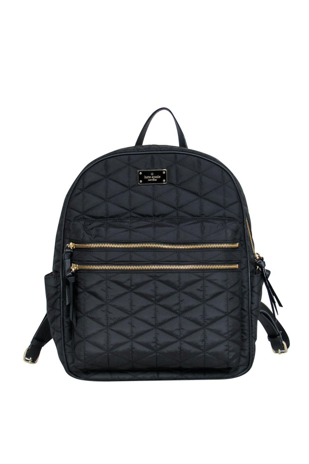 Current Boutique-Kate Spade - Black Quilted Nylon Backpack