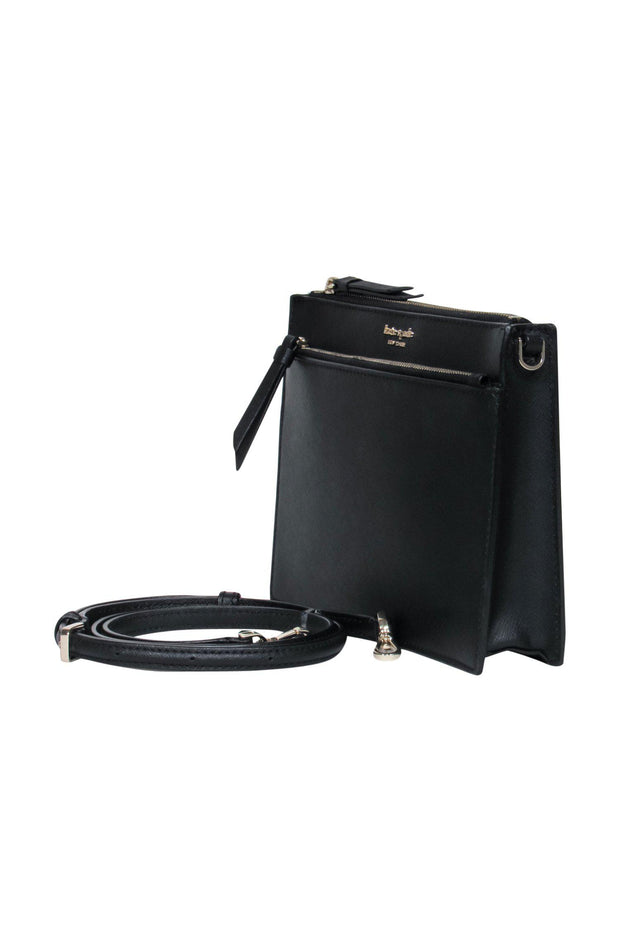 Current Boutique-Kate Spade - Black Textured Square Crossbody Bag