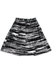 Current Boutique-Kate Spade - Black & White Brushstroke Skirt Sz 4