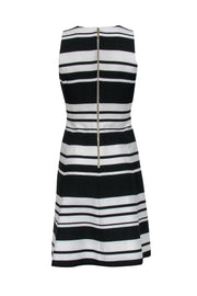Current Boutique-Kate Spade - Black & White Striped Fit & Flare Dress Sz 6