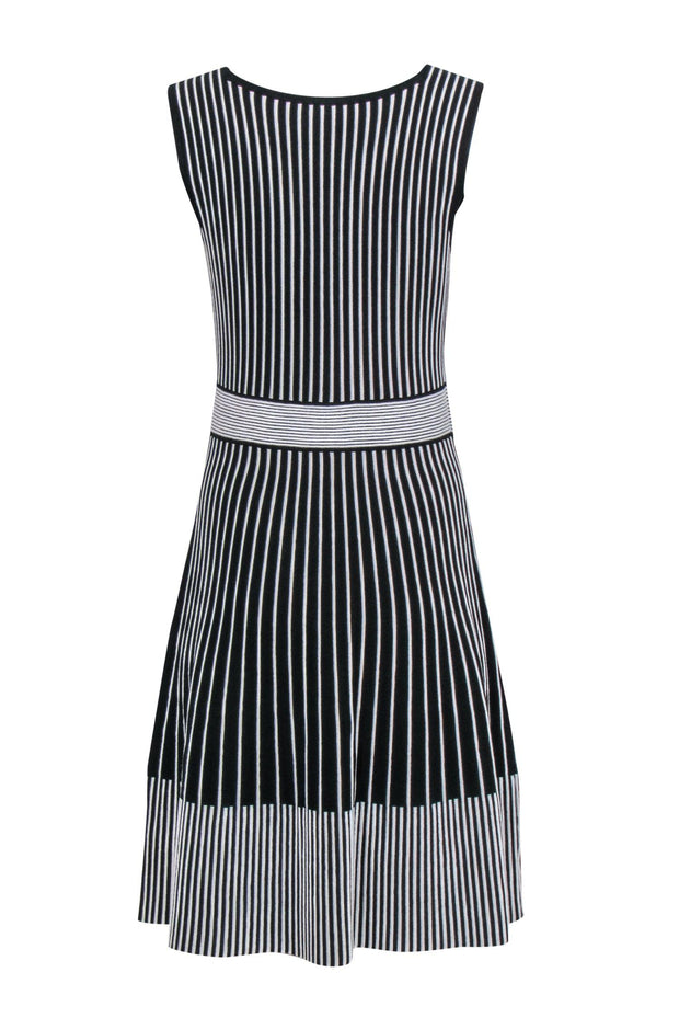 Current Boutique-Kate Spade - Black & White Striped Knit Dress Sz M