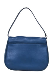 Current Boutique-Kate Spade - Blue Leather & Suede Fold Over Crossbody Purse