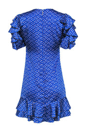 Current Boutique-Kate Spade - Blue Speckled Ruffle Sleeve Shift Dress Sz 0