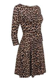 Current Boutique-Kate Spade - Brown Leopard Print A-Line Dress Sz 0