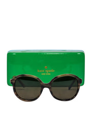 Current Boutique-Kate Spade - Brown Marbled Round Sunglasses