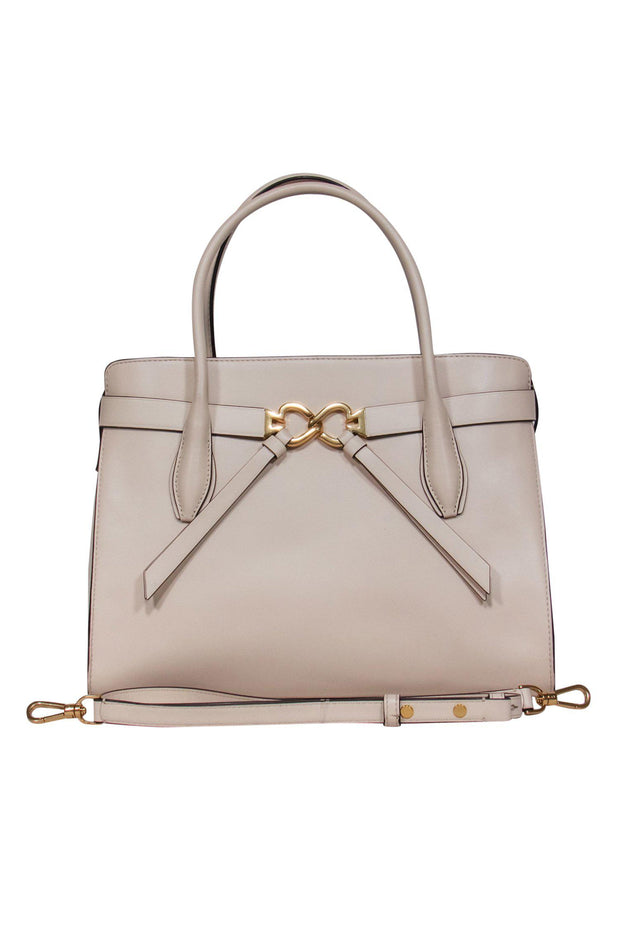 Current Boutique-Kate Spade - Cream Smooth Leather Convertible Satchel