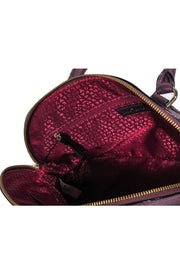 Current Boutique-Kate Spade - Dark Plum Pebbled Leather Satchel w/ Tassel