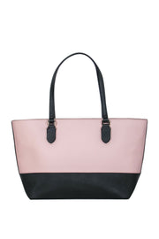 Current Boutique-Kate Spade - Dusty Pink & Black "Medium Dally" Zippered Tote