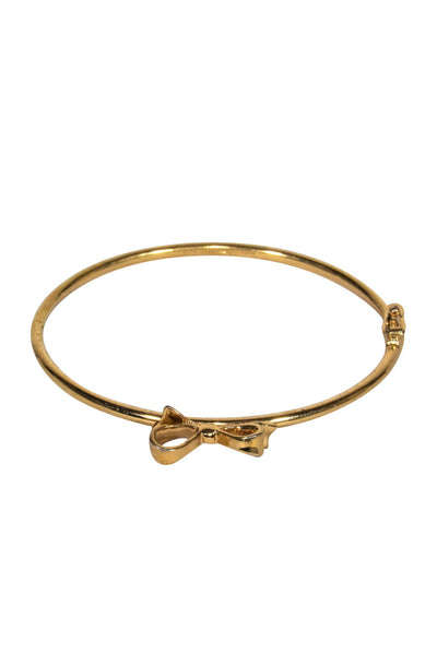 Current Boutique-Kate Spade - Gold Bangle w/ Mini Bow