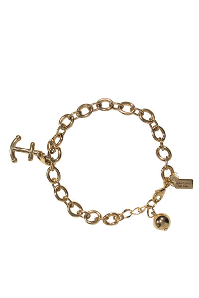 Current Boutique-Kate Spade - Gold Chain Anchor Charm Bracelet