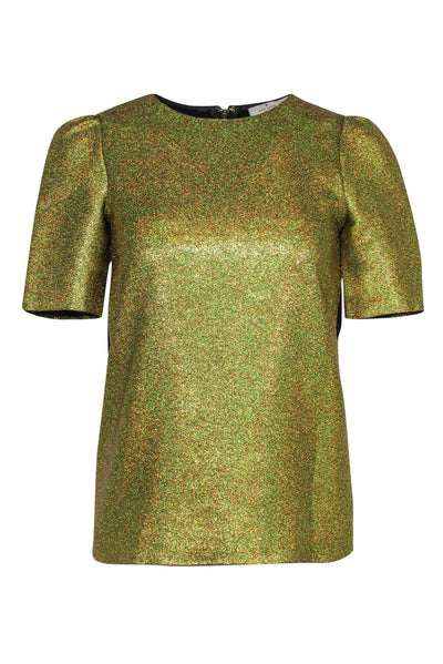 Current Boutique-Kate Spade - Gold Glitter Front Top w/ Black Back Sz 00