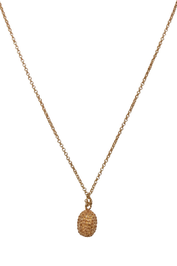 Current Boutique-Kate Spade - Gold-Toned Gem Hedgehog Pendant Necklace