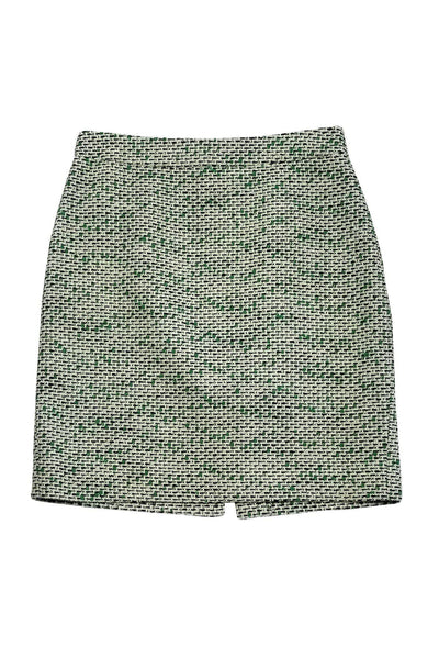 Current Boutique-Kate Spade - Green Tweed Pencil Skirt Sz 10