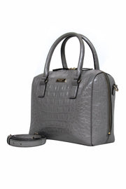 Current Boutique-Kate Spade - Grey Reptile Embossed Leather Crossbody