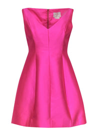 Current Boutique-Kate Spade – Hot Pink V-Neck Fit & Flare Sleeveless Dress Sz 4