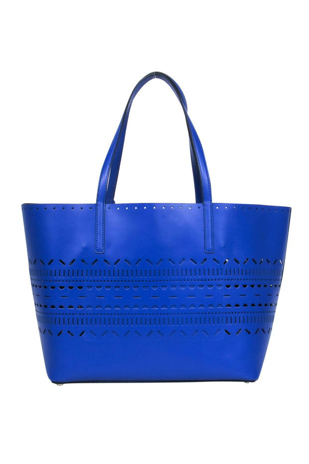 Current Boutique-Kate Spade - Indigo Large Tote w/ Lasercut Design