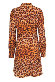 Current Boutique-Kate Spade - Leopard Print Long Sleeve Shirtdress Sz 8