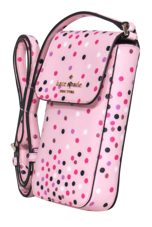 Current Boutique-Kate Spade - Light Pink Polka Dot Mini Crossbody Purse