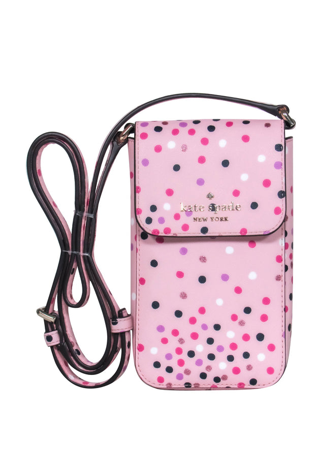 Current Boutique-Kate Spade - Light Pink Polka Dot Mini Crossbody Purse