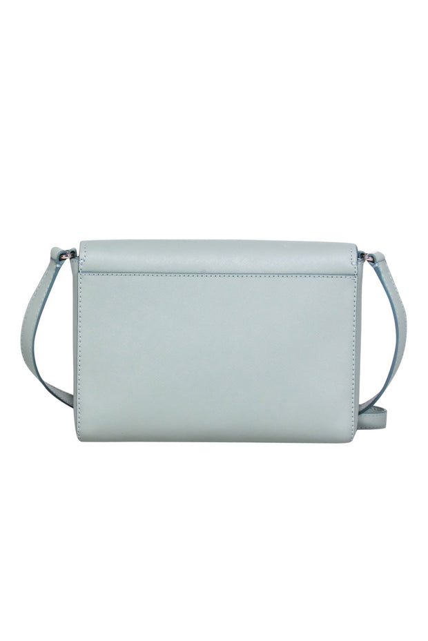 Current Boutique-Kate Spade - Mint Green Leather Fold-Over Crossbody